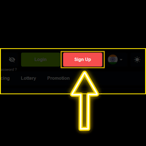 Click the "Sign Up" button in Jeetwin